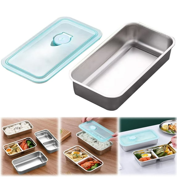 Clearance S Tainless Preservation Box With Lid Snack Box Seasoning Dish With Lid Partitioned Kimchi Box Lunch Box (A), By PRYESS