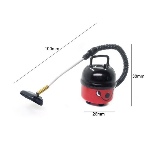 SDJMa 1:12 Miniature Vacuum Cleaner Cleaning Supplies Dollhouse Decoration Accessories