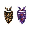 thumbnail image 1 of SDJMa 2PCS Pet Bandana with Adjustable Size, Halloween Elements Reversible Triangle Bibs Scarf Accessories for Dogs Cats Pets, 1 of 8