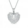 thumbnail image 1 of SDJMa Angel Wings Necklace 925 Sterling Silver Guardian Angel Wings Pendant Birthstone Necklace for Women Jewelry Gifts, 1 of 6