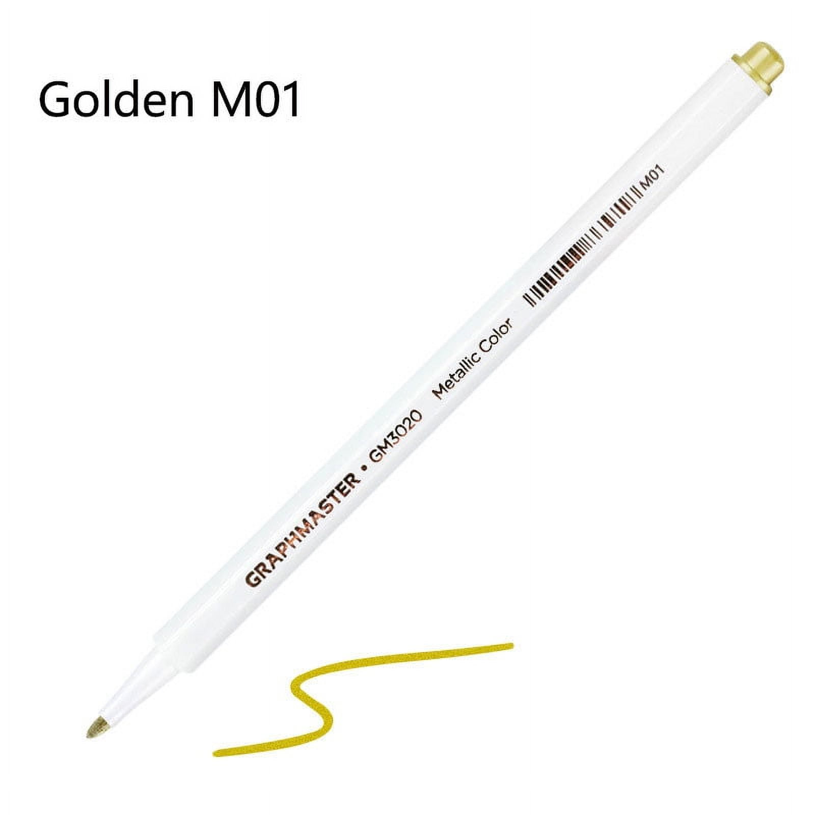 Sunshilor Metallic Marker Pens - 9 Colors Medium Point Set For Black Paper, Rock Painting, Glass & Crafts