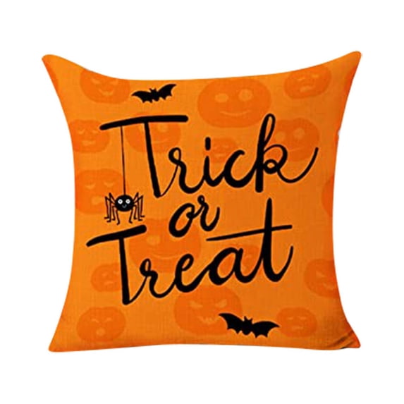 Clearance! SDJMa Halloween Decor Pillow Covers 18x18 Halloween Decorations Farmhouse Outdoor Fall Pillows Decorative Throw Cushion Case for Home Couch