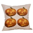 thumbnail image 1 of SDJMa Halloween Pillow Covers 18x18 Trick or Treat Pillow Covers Happy Halloween Linen Sofa Bed Throw Cushion Cover Decoration, 1 of 8
