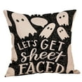 thumbnail image 1 of Clearance! SDJMa Halloween Throw Pillow Covers Indoor Decor Fall Decorations Ghost Throw Pillow Cases Pumpkin Cushion 18X18 Funny Trick or Treat Pillow Covers for Sofa and Home, 1 of 8