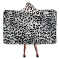 thumbnail image 1 of Clearance! SDJMa Hood Wearable Blanket for Adult Women and Men, Super Soft Comfy Warm Plush Throw with Sleeves Tv Leopard Blanket Wrap Robe Hoodie Cover for Sofa, Couch, 1 of 8