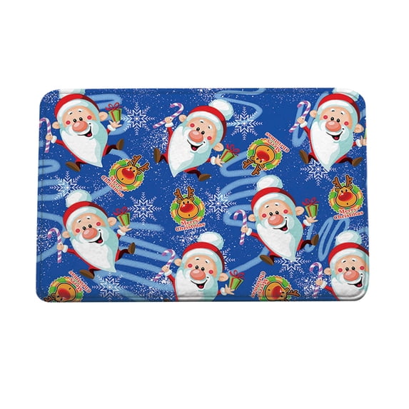 SDJMa Merry Christmas Door Mat Indoor Outdoor Entrance Doormat Non Slip Rubber Backing Door Mat Funny Christmas Decoration Doormat for Holiday Home Front Door Outside Entry, 24 x 16 Inch