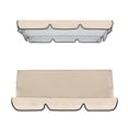 thumbnail image 1 of SDJMa Patio Swing Canopy Cover Set - Swing Replacement Top Cover + Swing Cushion Cover for 3 Seater Swing Waterproof Sunproof Cover,56x42x7inch + 59x20x4inch, 1 of 9