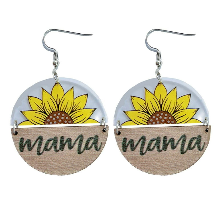 Acrylic Mama Earrings Acrylic Mama Earrings