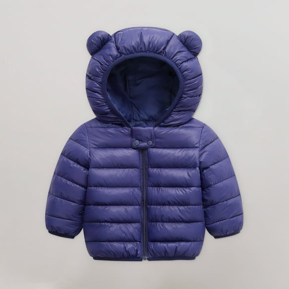 SDJMa Toddler Baby Kids Girls Soft Sweater Coat Winter Thick Warm Button Hooded Windproof Coat Boy Black Trench Coat