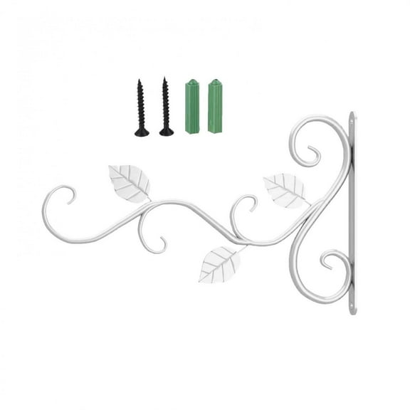 SDJMa Wrought Iron Plant Hanger Wall Bracket Rustic Hook for Hanging Flower Basket Bird Feeder Planter Lantern Wind Chimes Indoor and Outdoor