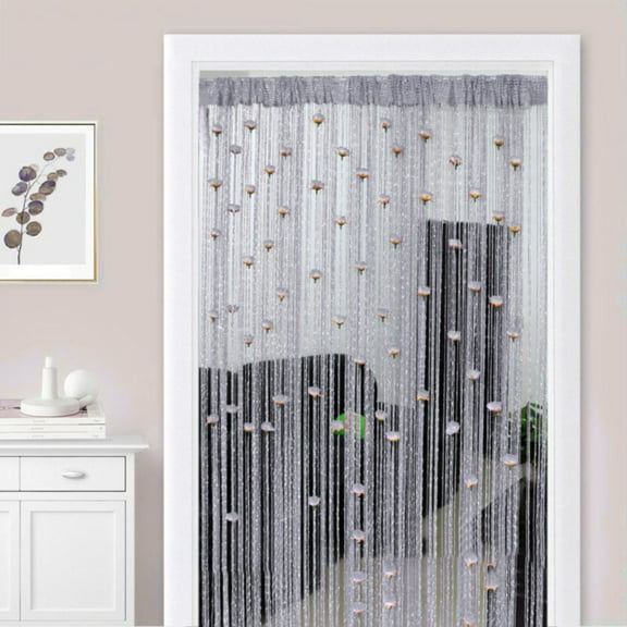 Shishian Curtains For Living Room Clearance! Rose Thread Door Curtain New 39X78 Inch String Curtain With Roses Room Divider Decoration Easy To Use And Door Frame Tassel Rose Thread Door Curtain For Do