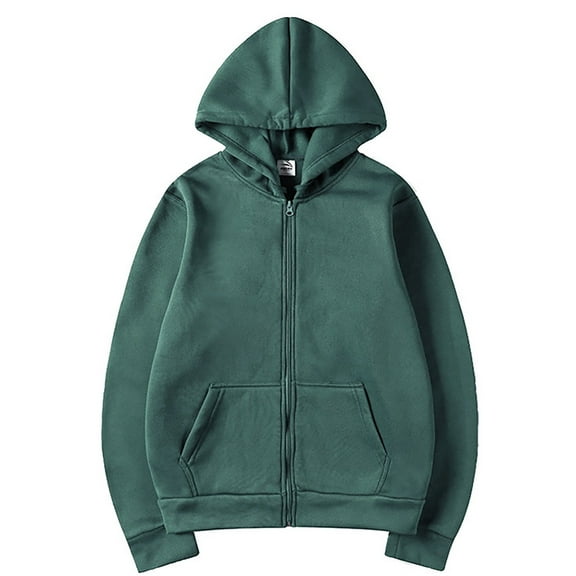 SNOWSONG Mens Hoodie, Oversized Hoodies Men's Fall Long Sleeve Hooded Sweatshirt Zipper Cardigan Jacket, Baggy Hoodie Men, Big and Tall Hoodies Army Green L