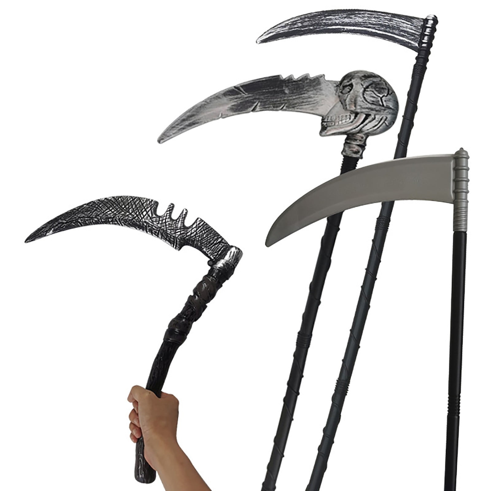 Clearance! SSNTSY Halloween Decor Halloween SickleProp Scythe Grim