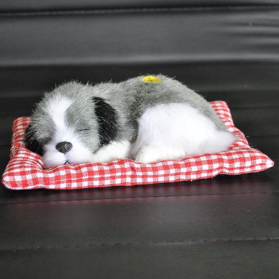 Clearance! SSNTSY Sleeping Dogs on Pad Doll Toy Cute Mini Puppy on Pad with Woof Sounds Decor Hand Toy Boys Girls That Make Sounds Doll Cute Sleeping Plush Dog Puppy on Mat Stuffed Decorations Furni