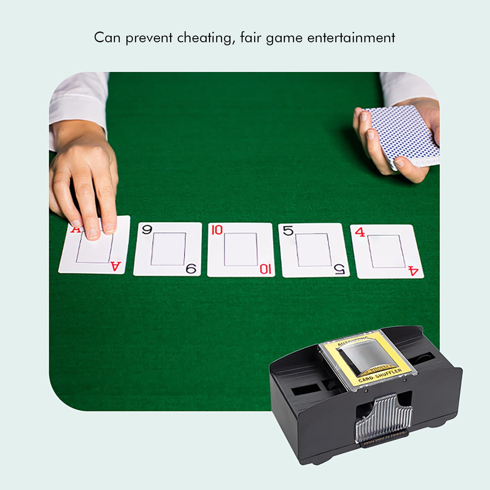 Mélangeur De Cartes Électrique – Automatique, Pour 1-2 Jeux, Rechargeable, Silencieux, Idéal Poker Et Bridge