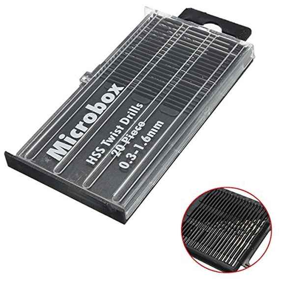 Clearance Sale!0.3Mm-1.6Mm Drill Mini Set Speed Micro Twists Drill Bit Bit 20Pcs High Steel Tools & Home Improvement,Silver Hardware Drill Bits