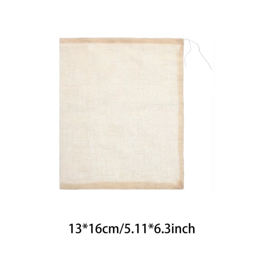 Clearance Sale | 10-Pack Reusable Cotton Cheesecloth Bags, Fine Mesh Strainer for Soups and Grains, 13x16cm