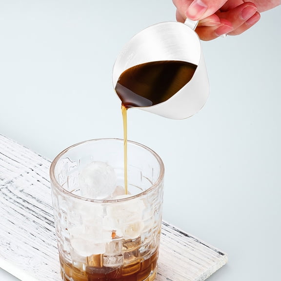 Clearance Sale under $10 Shot Cups Measuring Cups With Handle Stainless Metal Cups Accurate Shot Cups With Scale For Coffee Shops Cafes And Home Brewing Enthusiasts