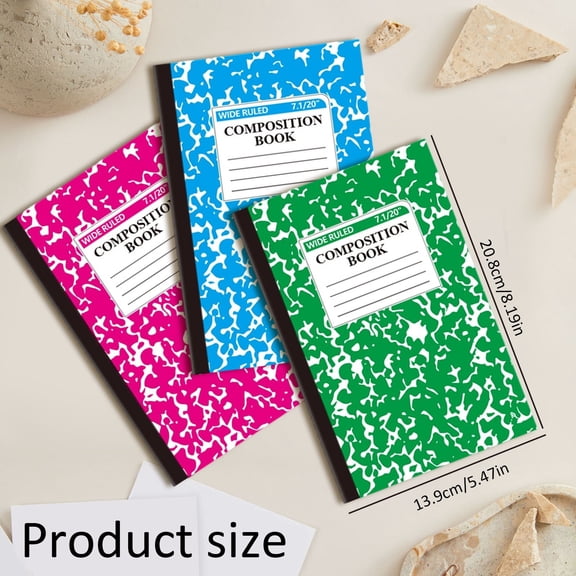 Clearance Sale! 10PACK A5 Sewing Notebook, Thread-Stitched Marble Journal for Notes & Planning, Paper, for Office & Home, (20.8x13.9cm, Hot Pink)