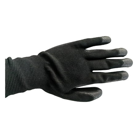Clearance Sale!12 Pairs Lightweight Nitrile Coated Grip Work Gloves Black,Black Hand Protector