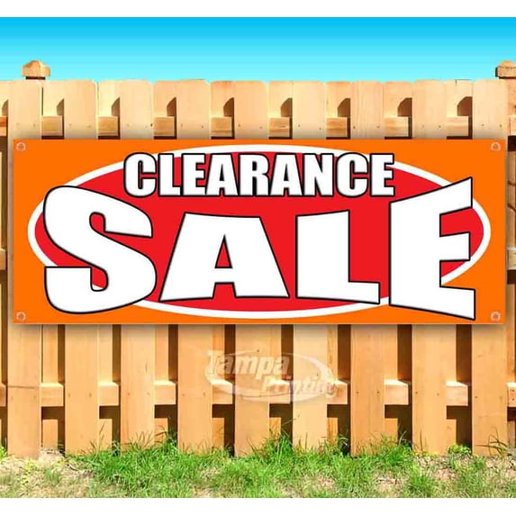 Clearance Sale 13 oz Vinyl Banner With Metal Grommets
