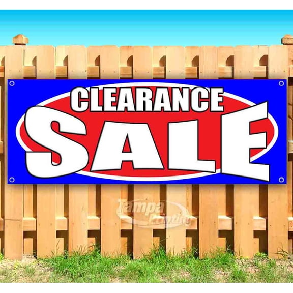Clearance Sale 13 oz Vinyl Banner With Metal Grommets
