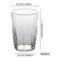 thumbnail image 1 of Clearance Sale | 14 oz Stackable Plastic Drinking Tumblers with Vertical Strip Design, Reusable Set of 6, Yellow, 1 of 6