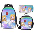 thumbnail image 1 of Clearance Sale! 1PC 3-Piece Backpack Set, Backpack with Lunch Bag & Pencil Case for Daily Use, Cloth, for Travel & Commuting, (30x25x5cm, G), 1 of 2