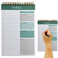 thumbnail image 1 of Clearance Sale! 1PC Daily Planner Notepad, Undated 52-Sheet To-Do List Organizer with Hourly Schedule, Paper, for Office & Home, (16x11.4cm, Green), 1 of 6