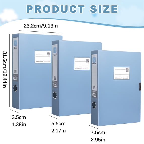 Clearance Sale! 1PC Document Storage Box, 7.5cm Thick Plastic Archive Organizer for Files & Contracts, Plastic, for Office & Home, (31.6x23.2x7.5cm, Wine)