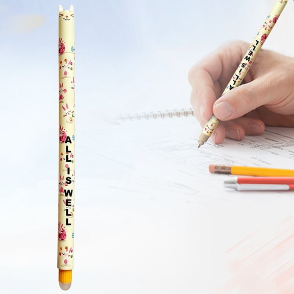 Clearance Sale! 1PC Erasable Animal Pen, 0.7mm Thermal Ink Retractable Gel Pen for Writing, Plastic, for Office & Home, (16cm, Rabbit)
