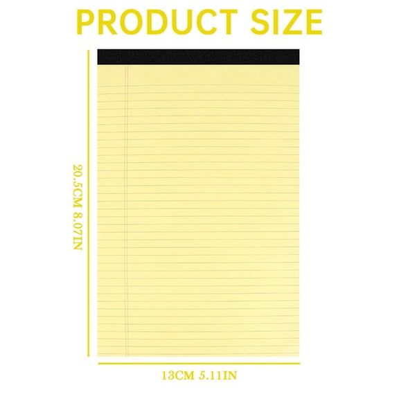 Clearance Sale! 1PC Legal Pad, 50-Sheet College Ruled Writing Notepad with Perforated Pages, Paper for Home & Office, (5x8in, Pink)