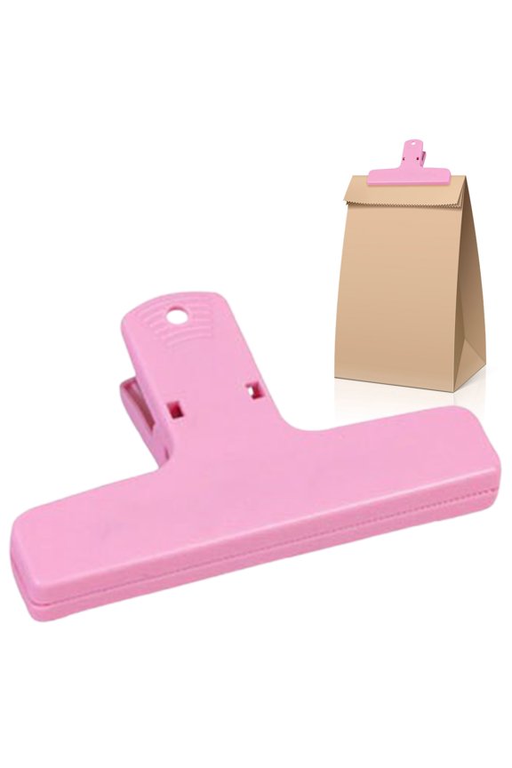 Clearance Sale! 1PC Magnetic Book Clip, Metal Long Tail Document Clamp for Paper & Photos, ABS, for Office & Home, (10x6cm, Pink)