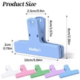thumbnail image 1 of Clearance Sale! 1PC Magnetic Document Clamp, Metal Long Tail Clip for Paper & Receipts, ABS, for Office & Home, (10x6cm, White), 1 of 8