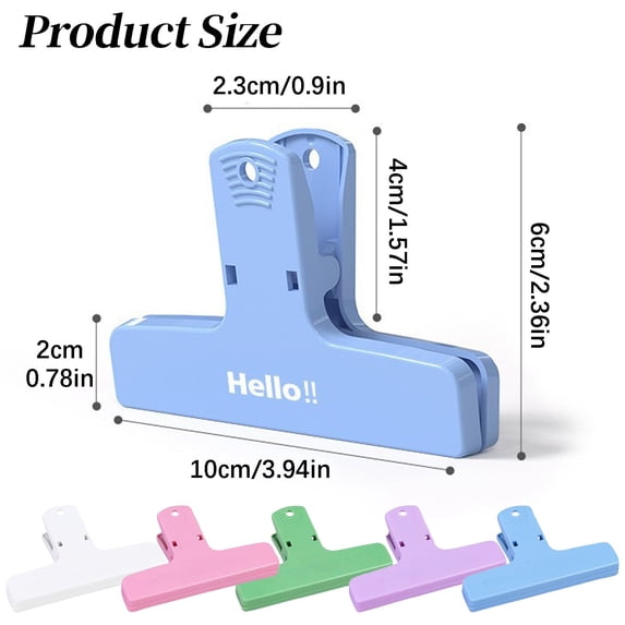 Clearance Sale! 1PC Magnetic Document Clamp, Metal Long Tail Clip for Paper & Receipts, ABS, for Office & Home, (10x6cm, White)