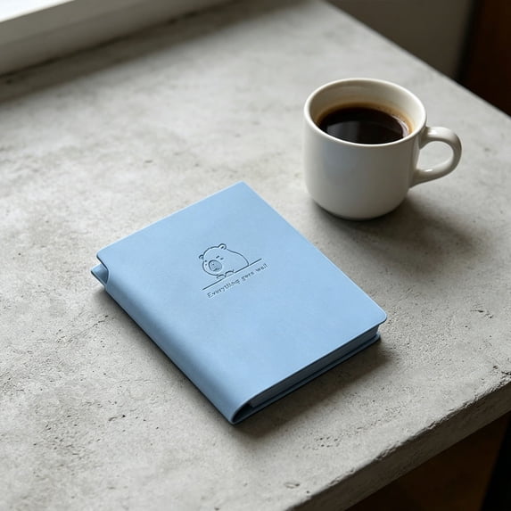 Clearance Sale! 1PC Pocket Notebook with Pen Holder, Small Portable Lined Journal for Notes, Paper, for Office & Home, (10x9x1.2cm, Dark Blue)