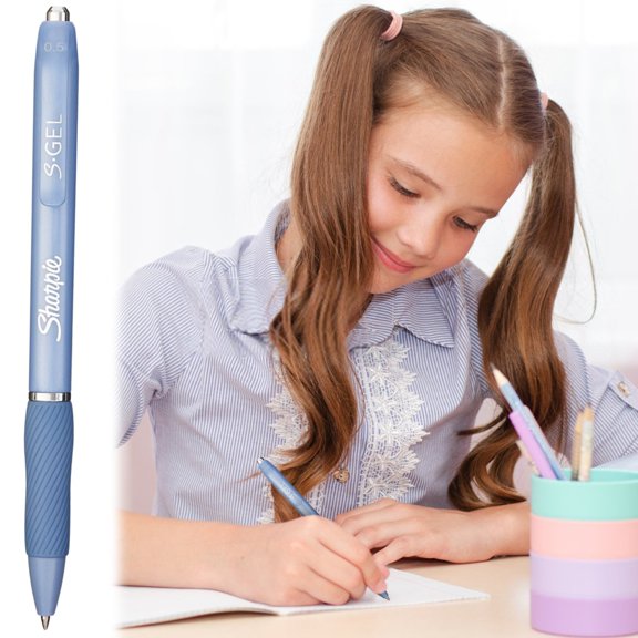 Clearance Sale! 1PC Retractable Gel Pen, 0.5mm Smooth Writing Pen for Journaling & Note-Taking, Plastic, for Office & Home, (15x5x5cm, Light Blue)