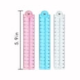 thumbnail image 1 of Clearance Sale! 1PC Soft Folding Ruler, 30cm Bendable Measuring Tool with Protractor, Silica Gel, for Home & Office, (30cm, Clear), 1 of 6