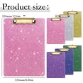 thumbnail image 1 of Clearance Sale! 1PC Sparkly Clipboard, Glitter Acrylic Writing Board with Pen Loop & Hanger, Acrylic, for Office & Home, (32x22cm, Gold), 1 of 8