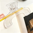 thumbnail image 1 of Clearance Sale! 1PC Transparent Book Page Holder, Book Opener Clip for Hands-Free Reading, Plastic, for Home & Office, (12x7x4cm, Clear), 1 of 9