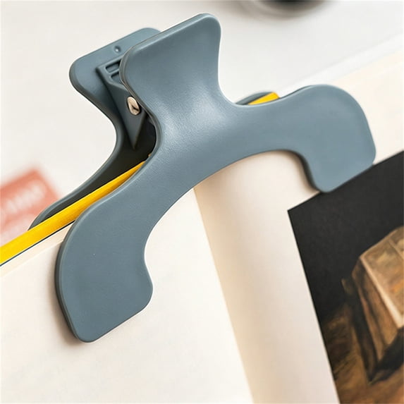 Clearance Sale! 1PC Transparent Book Page Holder, Book Opener Clip for Hands-Free Reading, Plastic, for Home & Office, (12x7x4cm, Dark Gray)
