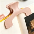 thumbnail image 1 of Clearance Sale! 1PC Transparent Book Page Holder, Book Opener Clip for Hands-Free Reading, Plastic, for Home & Office, (12x7x4cm, Pink), 1 of 9
