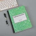 thumbnail image 1 of Clearance Sale! 1PC Wide Ruled Composition Notebook, Sewn Binding Journal with 100 Sheets for Notes & Writing, Paper for Office & Home, (One Size, Green), 1 of 7