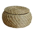thumbnail image 1 of Clearance Sale!1Pack Small Wicker Basket with Lid,Round Woven Seagrass Baskets, Little Handmade Rattan Storage Basket Box for Shelf,Home,Bathroom Decor, 1 of 9