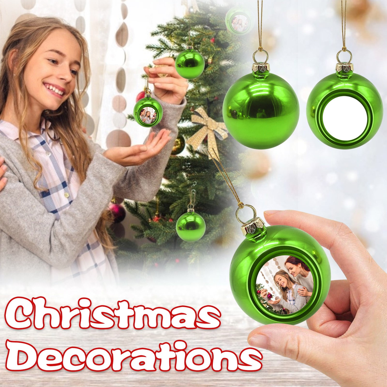 Clearance Sale! 1Pc Christmas Ball Ornaments Christmas Decorations Tree