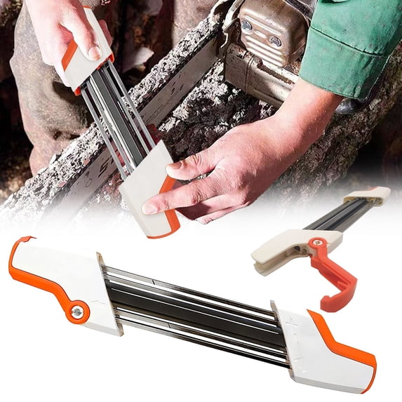 Clearance Sale 2-in-1 Chainsaw Chain Sharpener - Portable, On-Chain Sharpening, Precision Whetstone, for Outdoor & Workshop Use