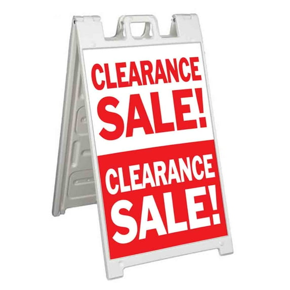 Clearance Sale (24" X 36") Standard A-Frame Signicade, Includes Decal Applied To Stand