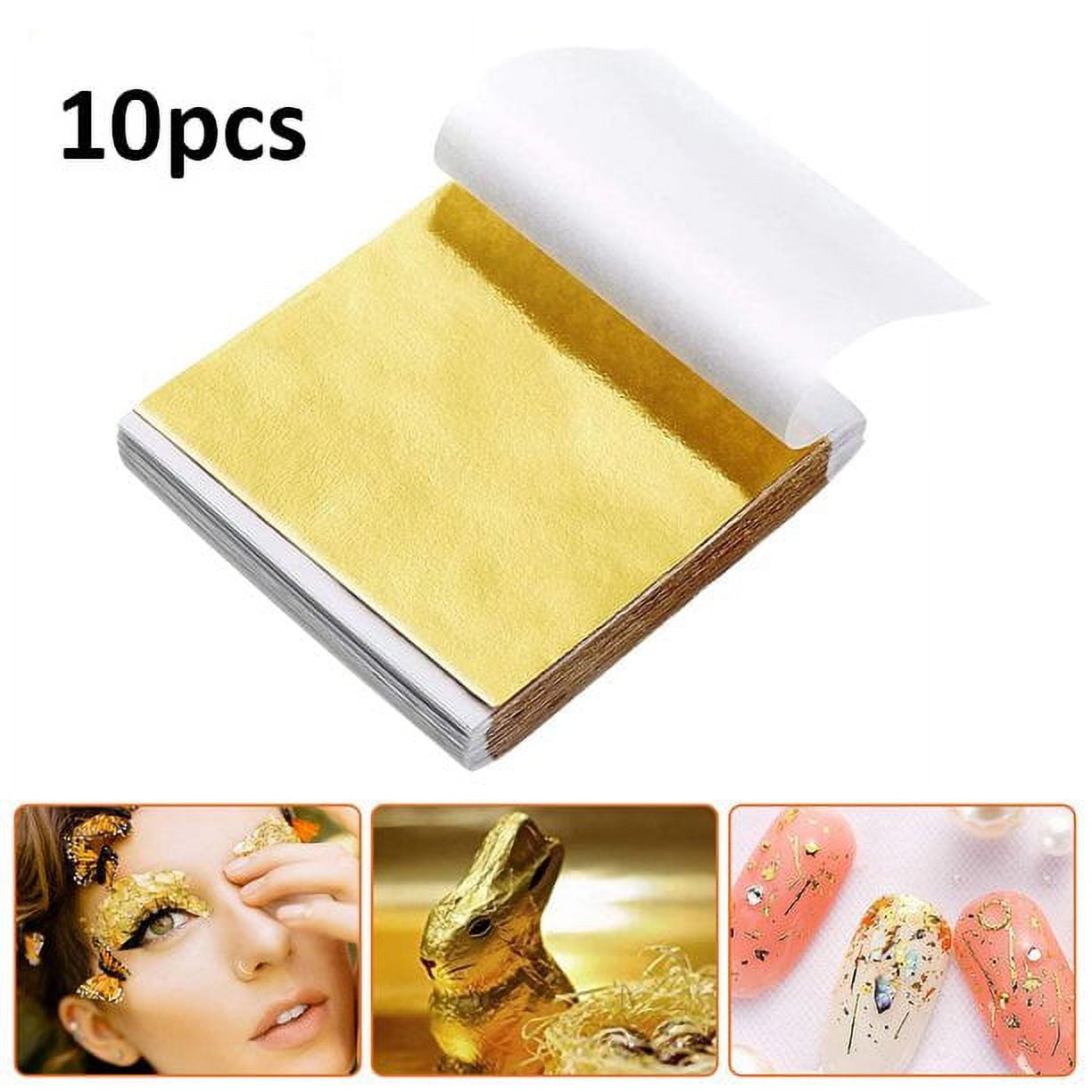 Rose Leaf Flakes 10 Grams, for Nails,Flakes-Gold Paper-Gold Leaves for  Crafts-Gold Foil Flakes-Gold Leaf for Resin-Foil Craft Sheets-Gold Flakes  for