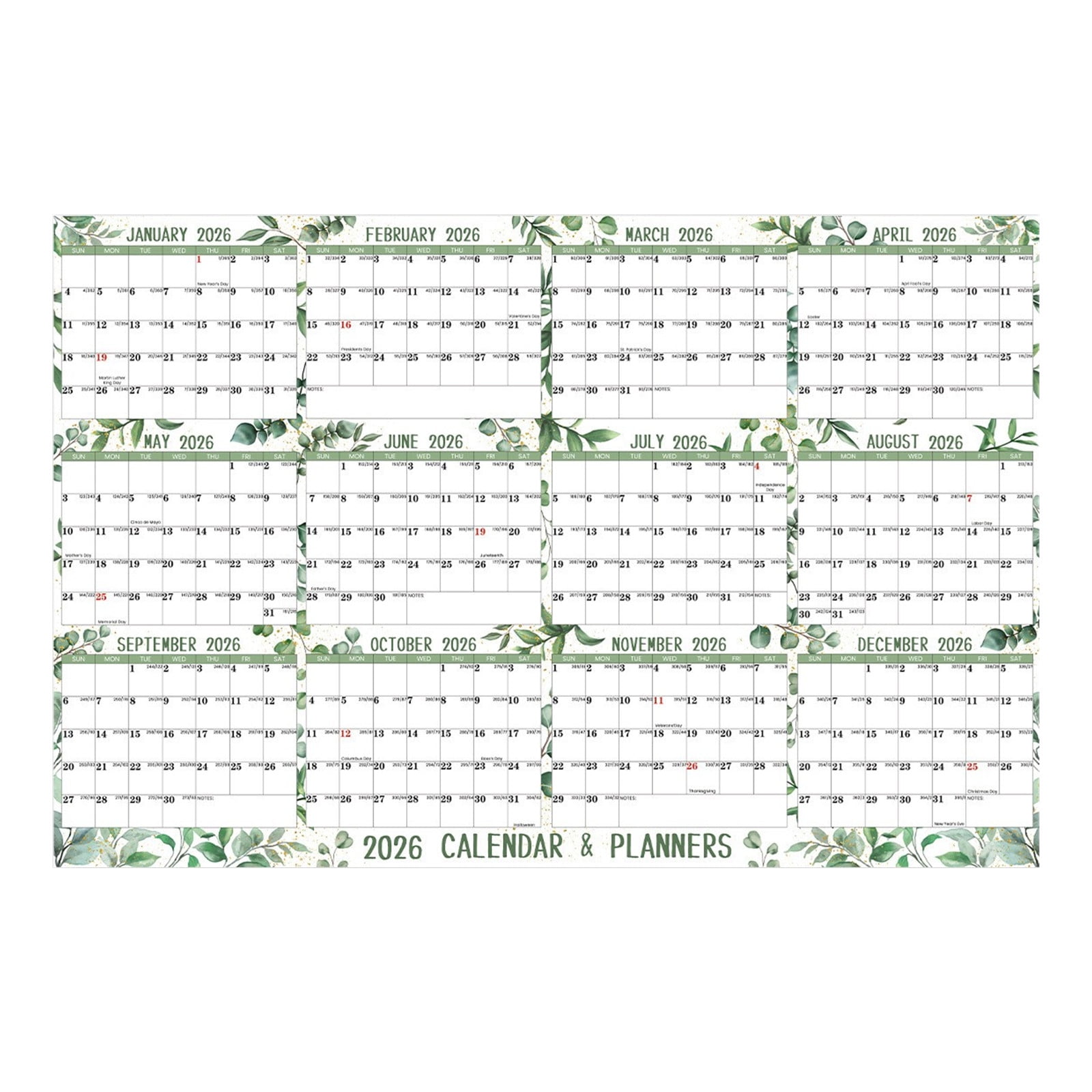 Clearance Sale 31.5" x 42" 20252026 Wall Calendar Dry Erase Large