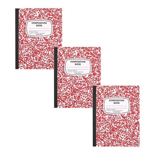 Clearance Sale! 3PCS B5 Lined Notebook, 100-Sheet Marble Pattern ...